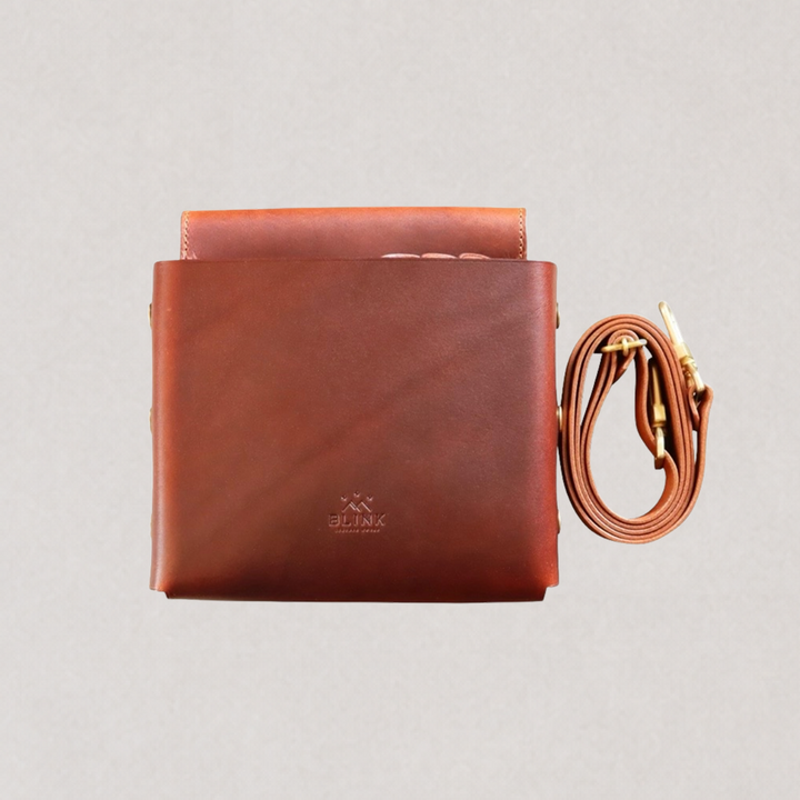 BLINK clutch 4丁用 シザーケース ダークブラウン 本革